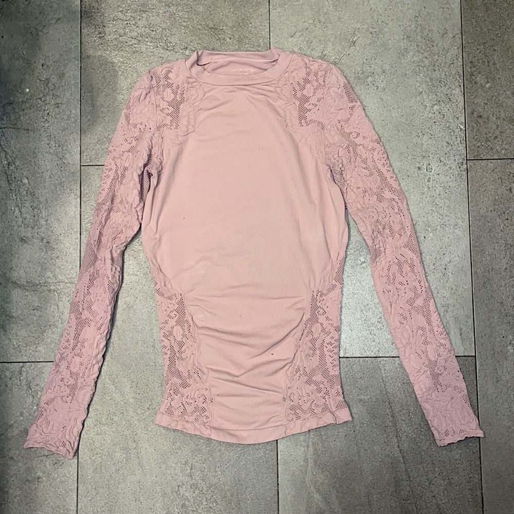 Free People Lace Body Con Shirt - Size M/L